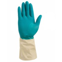 Перчатки хозяйственные латексные "БИКОЛОР" Komfi