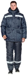 Костюм утепленный зимний тк. Оксфорд с полукомбинезоном