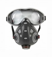 Полумаска с интегрированными очками Jeta Safety 9500 Air Optics